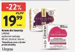 Intermarche Krem do twarzy przeciwzmarszczkowy redukujący zaczerwienienia Lirene Cera Naczynkowa oferta