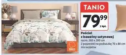 Intermarche Komplet pościeli bawełna satynowa 160 x 200 cm + 2 70 80 oferta