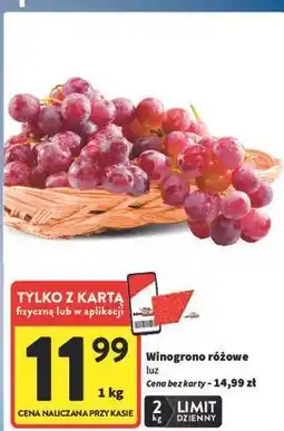 Intermarche Winogrona różowe oferta