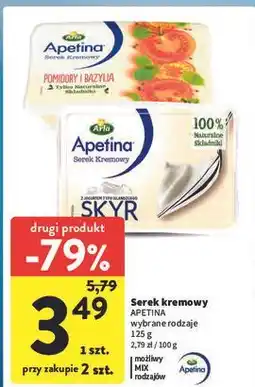 Intermarche Serek kremowy skyr Arla Apetina oferta