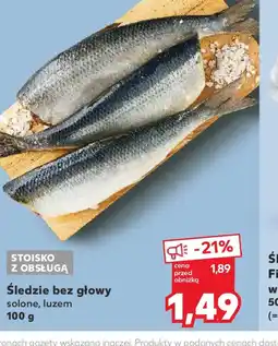 Kaufland Sledzie bez głowy oferta
