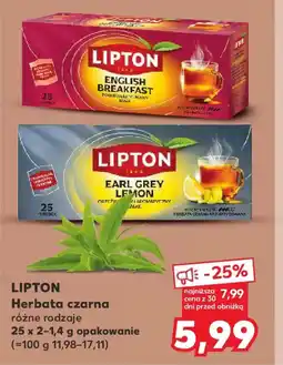 Kaufland Lipton Herbata czarna oferta