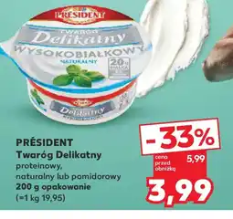 Kaufland Président Twaróg Delikatny oferta