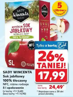 Kaufland Sady Wincenta Sok jabłkowy oferta