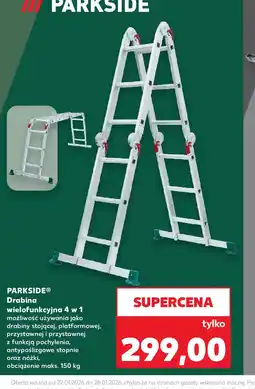 Kaufland Drabina Parkside wielofunkcyjna oferta