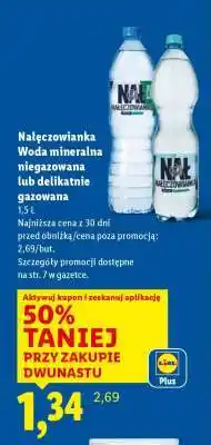 Lidl NAŁĘCZOWIANKA Woda mineralna oferta