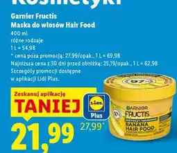 Lidl GARNIER FRUCTIS Maska do włosów Hair Food oferta