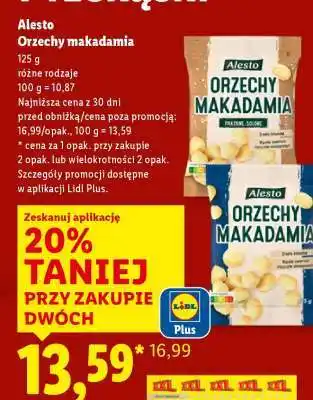 Lidl ALESTO Orzechy makadamia oferta