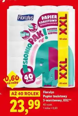 Lidl Floraly's Papier toaletowy 3-warstwowy, XXL oferta
