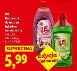 Lidl W5 Koncentrat do naczyń lub płyn uniwersalny oferta
