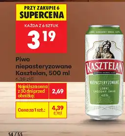 Biedronka Piwo Kasztelan oferta