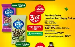 Żabka Rurki waflowe z nadzieniem Happy Swing różne rodzaje oferta