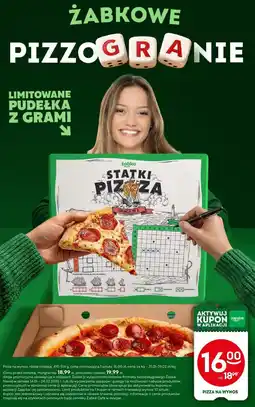 Żabka Pizza na wynos różne rodzaje oferta
