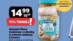 Netto Wiejskie filety śledziowe z cebulką w zalewie olejowej Corsarro oferta
