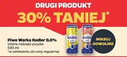 Netto Piwo Warka Radle 0,0% drugi produkt 30% taniej oferta