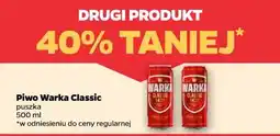 Netto Piwo Warka Classic drugi produkt 40% taniej oferta