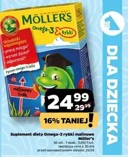 Netto Suplement diety Omega-3 rybki malinowe Moller's oferta