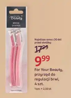 Rossmann Trymery do brwi For Your Beauty oferta