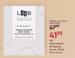 Rossmann Krem-maska do twarzy na noc Aa Laab oferta