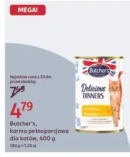 Rossmann Karka dla kota z kurczakiem Butcher's Delicious Dinners oferta