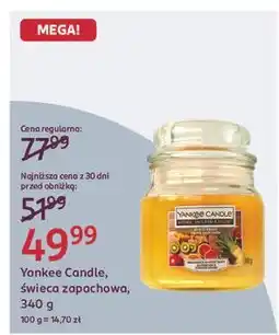 Rossmann Świeca zapachowa exotic fruits Yankee Candle oferta