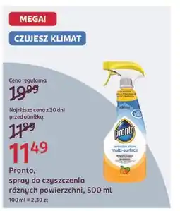 Rossmann Płyn do czyszczenia powierzchni sunshine day Pronto Multi Surface oferta