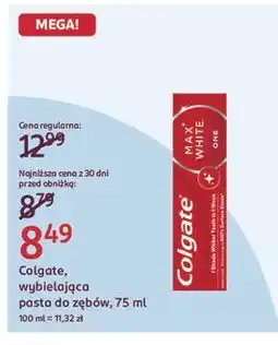Rossmann Pasta do zębów one Colgate Max White oferta