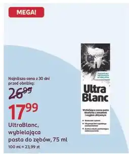 Rossmann Pasta do zębów wybielająca z węglem aktywnym Ultrablanc oferta