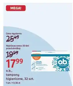 Rossmann Tampony super O.b. Procomfort oferta