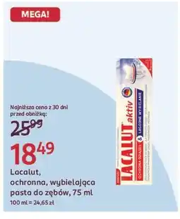 Rossmann Pasta do zębow łagodne wybielanie Lacalut Aktiv oferta