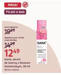 Rossmann Serum do twarzy z kwasem azelainowym Isana oferta