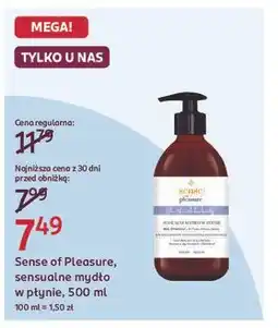 Rossmann Sensualny mydło w płynie moc żywiołu Sense Of Pleasure oferta