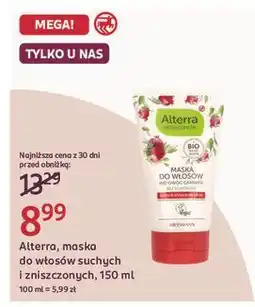 Rossmann Maska do włosów granat i bio-aloes Alterra oferta