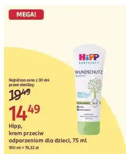 Rossmann Krem ochronny na odparzenia Hipp Babysanft oferta