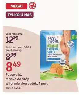 Rossmann Maska-skarpety do stóp usuwająca zrogowacenia Fusswohl oferta