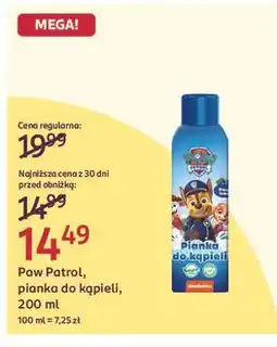 Rossmann Pianka do kąpieli o zapachu owoców leśnych Nickelodeon oferta