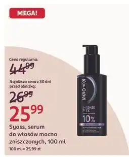 Rossmann Kuracja serum do włosów Syoss Intense Plex oferta