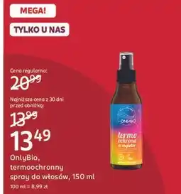 Rossmann Spray do włosów termoochronny Only Bio Hair Of The Day oferta