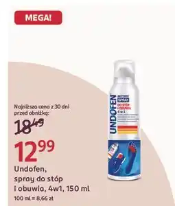 Rossmann Aktywny spray do stóp i obuwia 4w1 Undofen oferta