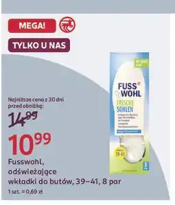 Rossmann Wkładki do obuwia 39-41 Fusswohl oferta