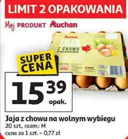 Auchan Jaja z chowu na wolnym wybiegu, 20 szt oferta