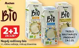 Auchan Napój roślinny bio Auchan 2+1 za 1 zł oferta