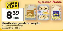 Auchan Kluski leniwe, gnocchi lub kopytka 400 g, Dział Samoobsługi oferta