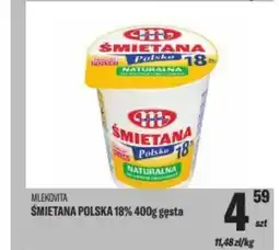 TomiMarkt Mlekovita śmietana polska 18% oferta