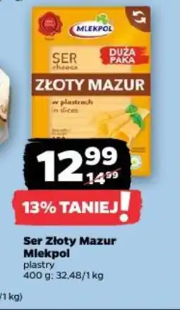 Netto Mlekpol Ser Złoty Mazur oferta