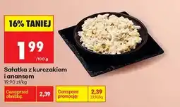 Biedronka Sałatka z kurczakiem i ananasem oferta