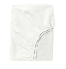 IKEA FÄRGMÅRA Prześcieradło z gumką, białe, 160x200 cm oferta