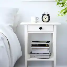 IKEA HEMNES Stolik nocny, biała bejca, 46x35 cm oferta