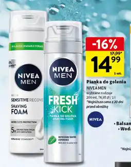 Intermarche Pianka do golenia Nivea Men Sensitive Recover Shaving Foam oferta