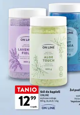 Intermarche ON LINE Sól do kąpieli (Lavender Field, Salt Sea, Aloe Touch) oferta